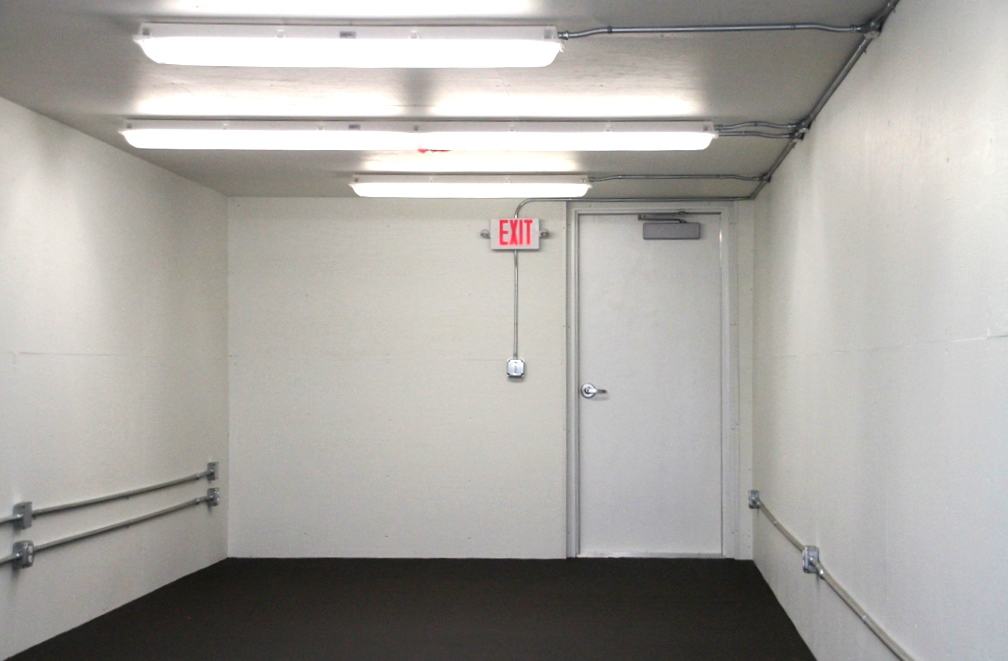 Blast resistant shelter white interior 1