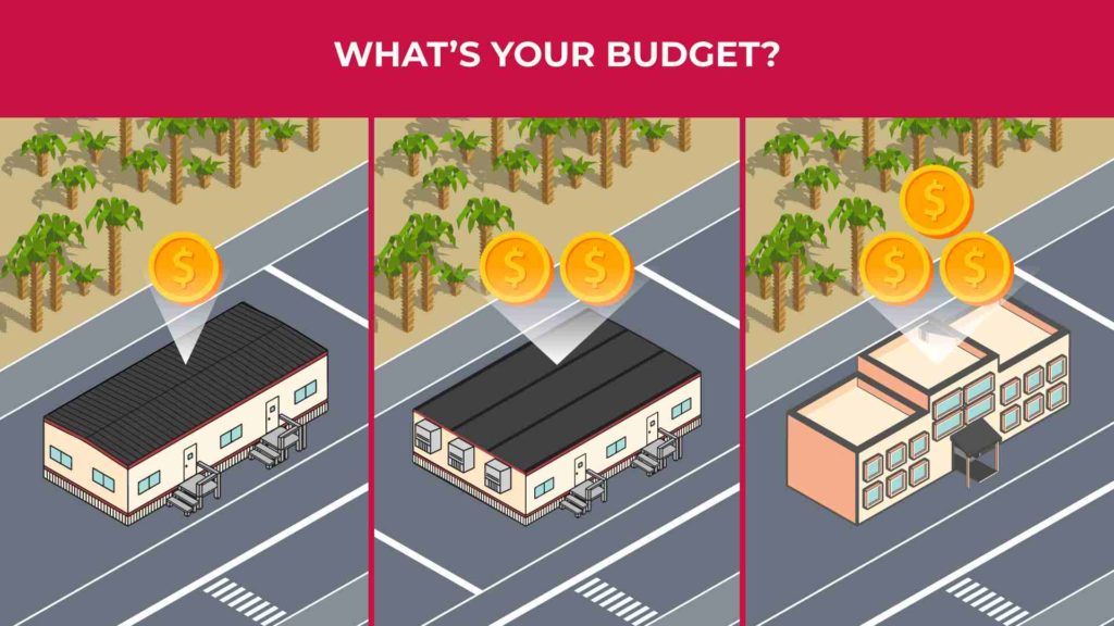 an illustration showing the differences between modular buildings and price