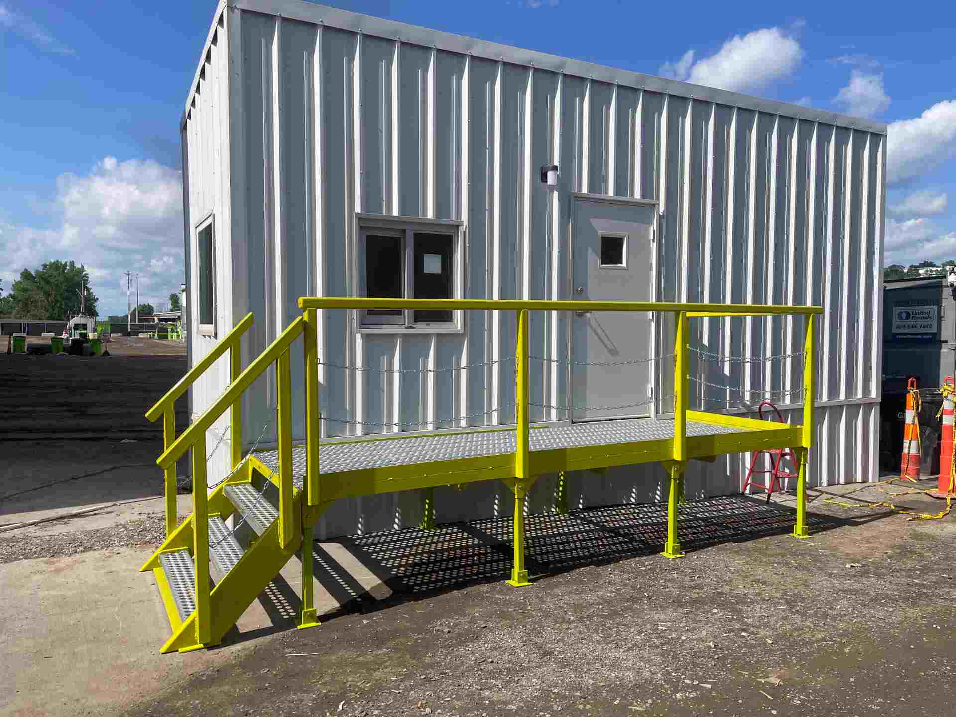 Entrance to skid office.
