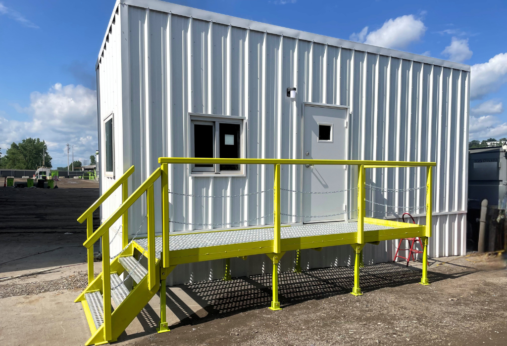 Custom Scale Operator Office for An Industrial Recycling Facility
