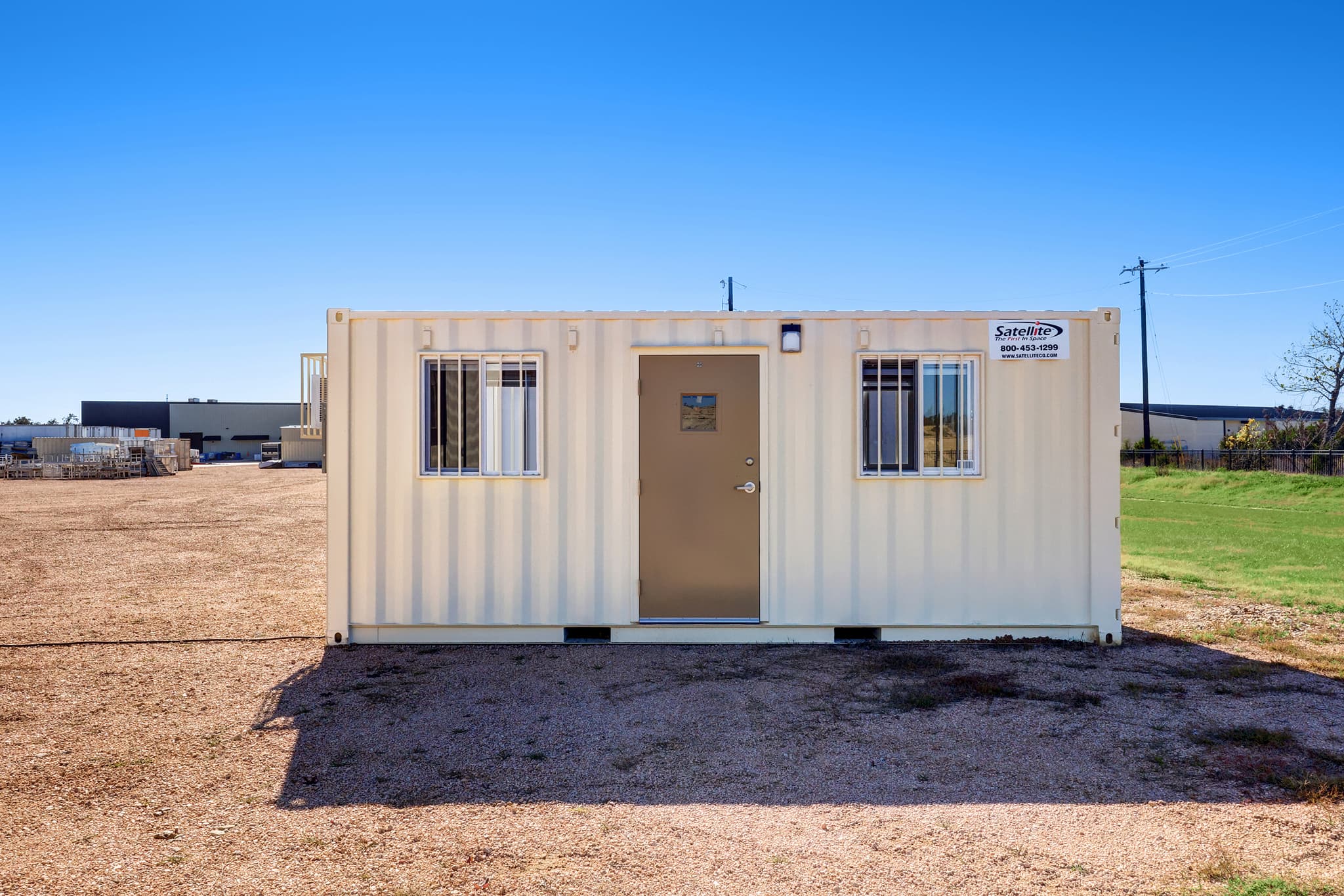 Satellite Shelters ground level offices GLOs.